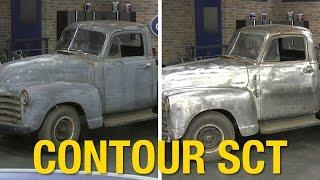 Contour SCT vs 1950 Chevy Truck - Paint, Rust & Body Filler Removal in 4 Hours! Eastwood