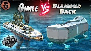 Gimle VS. ISV Diamond Back - From the Depths Battleship Battle