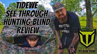 TideWe See Through Ground Blind Review, Unboxing, and Setup