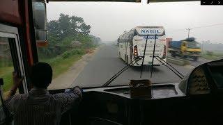 লক করা Nabil Multi Axle যখন খেলা দেখায়। Nabil Paribahan