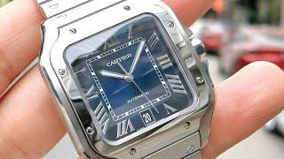 [Tiện Dụng, Đẳng Cấp] Cartier Santos de Cartier XL Blue WSSA0013 WSSA0030 | ICS Authentic