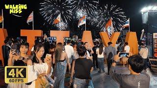 Pattaya Beach Road Nightlife | Fireworks Festival Spectacle 2024 | Thailand Walking Tour