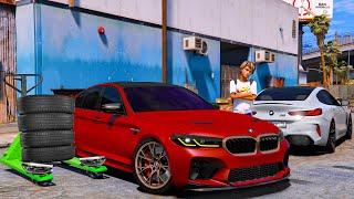 ОПЕРСКАЯ ЕЗДА В GTA 5 - ПЕРЕОДЕЛ ОБЫЧНУЮ BMW M5 F90 В M5 CS! ШАШКИ В ПОТОКЕ НА М5 И М8! ВОТЕР