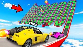 GTA 5 CHOP ZOOMS AROUND THE TWISTED RAMP TO PARKOUR