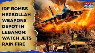 IDF Bombs Hezbollah Weapons Depot In Lebanon's Tyre: Watch Israeli Jets Gut Terror Dens, Rain Fire