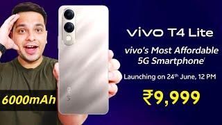 Vivo T4 Lite 5G is Officially Here  Vivo T4 Lite 5G Price in India | 6000mAh, 50MP Sony Camera