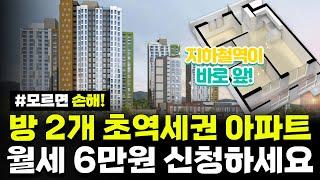 지하철역이 바로 앞?! 방 2개, 월세 6만원! 초역세권 아파트 골라가세요! 천안역세권 행복주택 예비입주자 모집공고