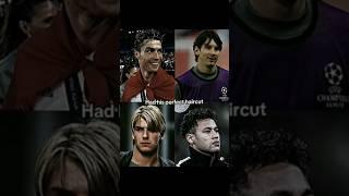 Players and their best haircut  #football #goat #trending #edit  #messi #ronaldo #4k #shorts