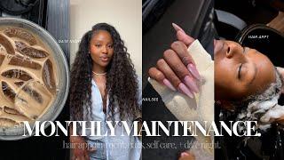 A WEEK IN MY LIFE  hair apptmt, nails, self care maintenance, our first date, + a lot more!