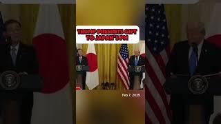 Trump Surprises Japan PM with a Special Gift! 