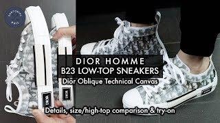 Dior Homme B23 Low-Top Sneakers in Oblique Technical Canvas #DiorSummer19