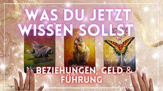 Was du jetzt wissen musst: Beziehungen, Finanzen und spirituelle Führung | Zeitloses Reading