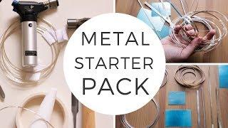 BASIC METAL for silversmithing. Silver metal starter pack. Beginner silversmithing.