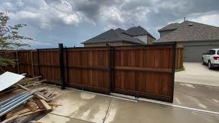 Telescopic Tandem Driveway Gate in Dallas, TX