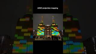 LEGO projection mapping in London  #lego #shorts #art #projectionmapping