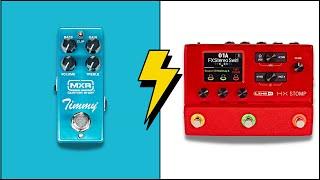 Is Line 6 nailing this pedal's tone? HX Stomp Teemah VS MXR Timmy