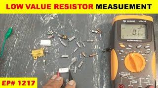 {1217} Use NULL / REL function to measure Low value resistor