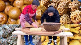 炸年味！阿嬷油炸传统酥饺、蛋面酥、五香卷、薯球，全家人围一桌吃得不亦乐乎丨Fried New Year's【闽湖阿嬤Fujian Grandma】