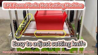 Polyethylene EPE Foam Planks Cutting Machine in Action! #machine #factory