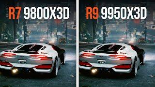 Ryzen 9 9950X3D vs. Ryzen 7 9800X3D | Comparison in 11 Games (1080p)