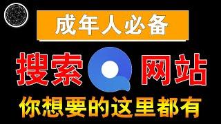 成年人必备的搜索网站，你想要的磁力、网盘、软件、影视资源应有尽有！搜索网站丨网盘搜索丨搜索引擎丨资源搜索