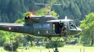 Agusta- Bell AB 212 helicopter landing - takeoff HD / Nice sound