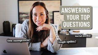 Blogging Q&A With a 7-Figure Blogger | social media, affiliate income, time management and more!