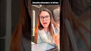 Genetics Disorders in 30 Seconds  | NEET 2025 Important Questions with Garima Mam!