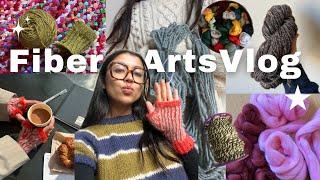 fiber arts vlog -`´- (all I do is play with wool...)