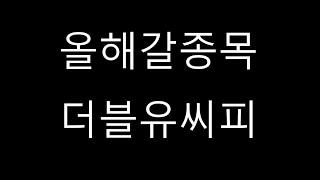 올해갈종목 더블유씨피