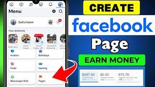 How to Create Facebook Page Officially & Earn Money 2025