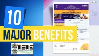 10 MAJOR BENEFITS OF MSME REGISTRATION | UDYAM RESGITRATION IN INDIA | IN HINDI | SONASIS RANCHI