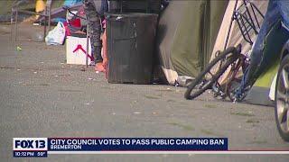 City of Bremerton passes public camping ban | FOX 13 Seattle