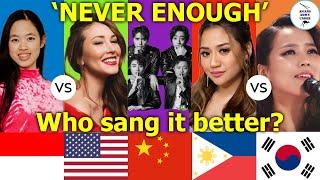 Never Enough Comparison | Which singer sang it better? | Asians Down Under | Reaction Video