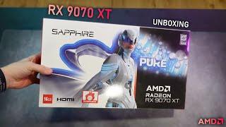 Sapphire RX 9070 XT - Unboxing, First Impressions & Temperatures