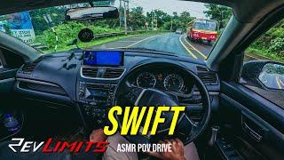 SWIFT ASMR POV DRIVE  | Ft - 2016 Swift Zdi | (1.3L 78bhp)  | #POVDrive #160 | RevLimits |