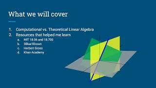 Self Study Linear Algebra