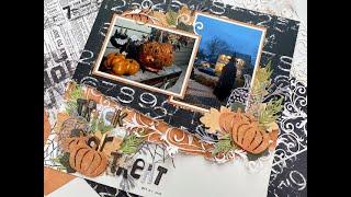 Scrapbook Layout # 298 (DIY Halloween Collection)