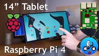 14” Raspberry Pi 4 Tablet. Runs Android, Linux Windows 10 and more