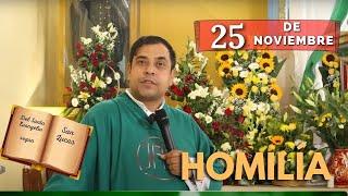 EVANGELIO DE HOY lunes 25 de noviembre del 2024 - Padre Arturo Cornejo