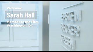 Welcome to Epstein Becker Green – Sarah M. Hall, Washington, DC (Career Pathways)