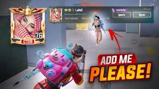 OMG She Wants to Add Me After This 1v4  | PUBG MOBILE | FalinStar Gaming