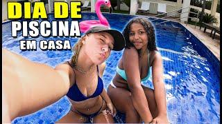 DIA DE PISCINA COMIGO, EM CASA!