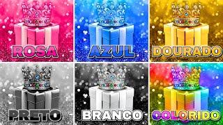 Escolha o seu presente...! Rosa, Azul, Dourado, Preto, Branco ou Colorido ⭐️ Quiz Tap