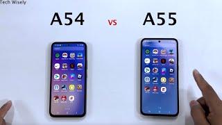 SAMSUNG A54 vs A55 - Speed Test