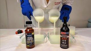 Hot Shot Secrets vs AMSOIL diesel all-in-one anti-gel fuel additive