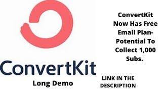 ConvertKit Free Plan: Enable up To 1000 on Email List : FREE