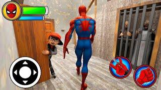 Playing as SpiderMan in Granny's Old House