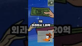 한국에서 연봉 높은 직업 Top 10