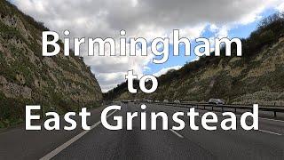 [4K] Driving from Birmingham to East Grinstead (UK)